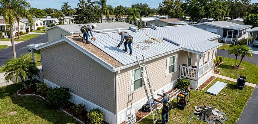 Mobile Home Metal Roof Replacement in Puyallup